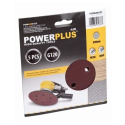 POWAIR0123 5x brúsny kotúč 150mm G120 POWERPLUS