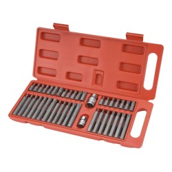 Špičky HEX-TORX-XZN, sada 40ks, CrV, EXTOL PREMIUM