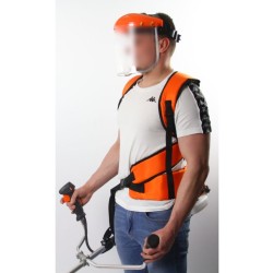 Dvojramenný popruh pre krovinorez PROFI oranžový Dvojramenný popruh pre krovinorez PROFI oranžový