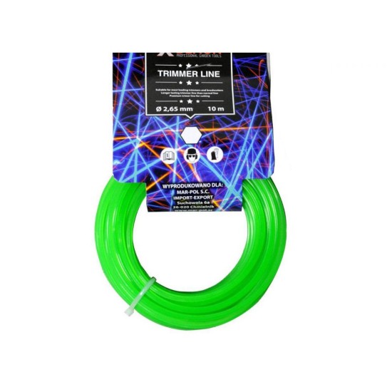 6-bodová čiara 10 m 2,65 mm MAR-POL (zelená) 6-bodová čiara 10 m 2,65 mm MAR-POL (zelená)