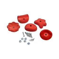 Sada lezeckých kameňov, 5 ks, veľká červená KAXL