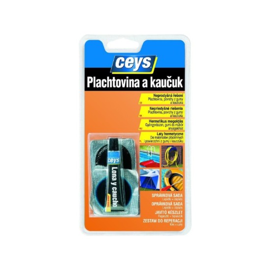 Plachta a guma 7ml + 4 náplasti