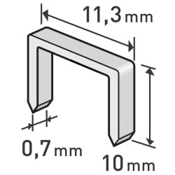 Pracky, balenie 1000ks, 10mm, 11,3x0,52x0,70mm, EXTOL PREMIUM Pracky, balenie 1000ks, 10mm, 11,3x0,52x0,70mm, EXTOL PREMIUM