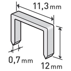 Pracky, balenie 1000ks, 12mm, 11,3x0,52x0,70mm, EXTOL PREMIUM Pracky, balenie 1000ks, 12mm, 11,3x0,52x0,70mm, EXTOL PREMIUM