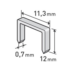 Pracky, balenie 1000ks, 12mm, 11,3x0,52x0,70mm, EXTOL PREMIUM Pracky, balenie 1000ks, 12mm, 11,3x0,52x0,70mm, EXTOL PREMIUM