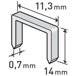 Pracky, balenie 1000ks, 14mm, 11,3x0,52x0,70mm, EXTOL PREMIUM Pracky, balenie 1000ks, 14mm, 11,3x0,52x0,70mm, EXTOL PREMIUM