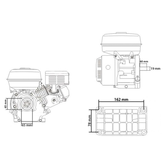 Motor 7HP/19 mm pre čerpadlo alebo riadiacu stanicu MAR-POL Motor 7HP/19 mm pre čerpadlo alebo riadiacu stanicu MAR-POL