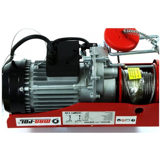 Elektrický lanový navijak 300/600 230V MAR-POL Elektrický lanový navijak 300/600 230V MAR-POL
