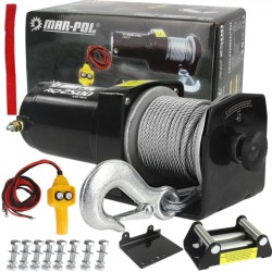 Elektrický lanový navijak 12V, 1133kg/2500lbs, 970W RQ2500 MAR-POL