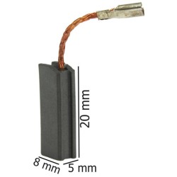 Náhradné kefy pre elektrické náradie 5x8 mm MAR-POL