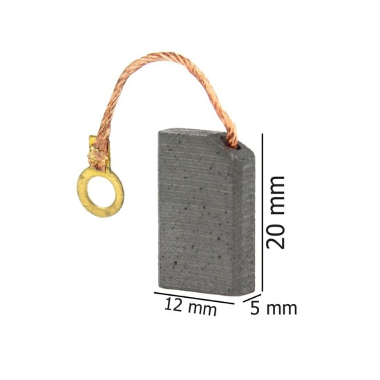 Náhradné kefy pre elektrické náradie 5x12 mm MAR-POL Náhradné kefy pre elektrické náradie 5x12 mm MAR-POL