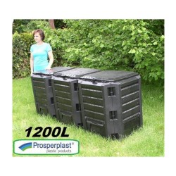 Plastový kompostér 1200l, čierny MODUL COMPOGREEN