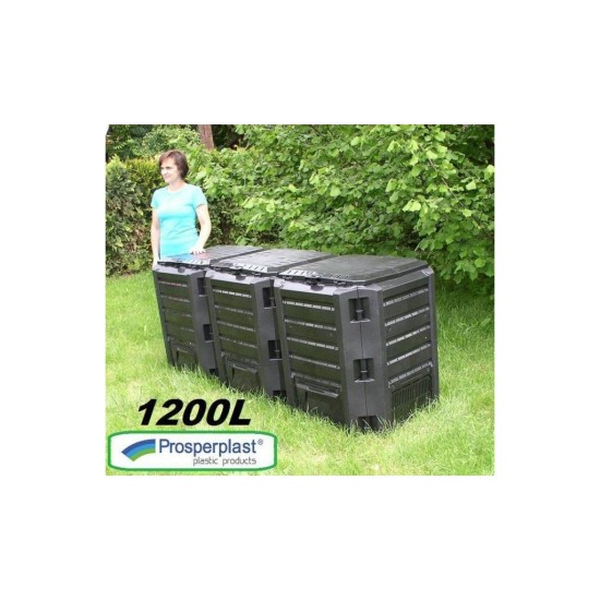 Plastový kompostér 1200l, čierny MODUL COMPOGREEN Plastový kompostér 1200l, čierny MODUL COMPOGREEN