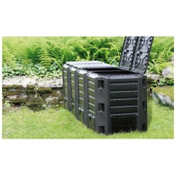 Štvordielny plastový kompostér 1600l, čierny MODULE COMPOGREEN