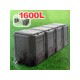 Štvordielny plastový kompostér 1600l, čierny MODULE COMPOGREEN
