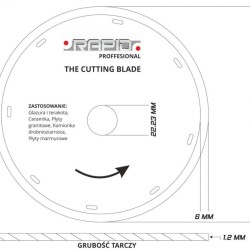 Diamantový rezací kotúč 125x1,2x22,2mm RAPID Diamantový rezací kotúč 125x1,2x22,2mm RAPID