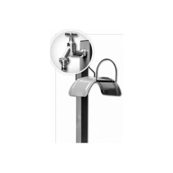 Držiak hadice so stojanom, hadicovou prípojkou a kohútikom