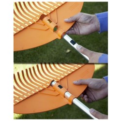 Plastové hrable, 13 TQ s hliníkovou rukoväťou