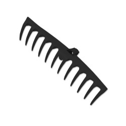 Plastové hrable, 12 zubov TQ s oceľovou rukoväťou