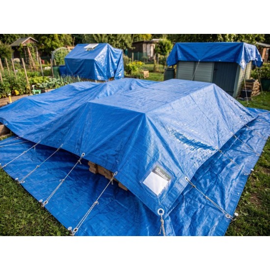 Plachta 12x10m, 50g, modrá STANDARD