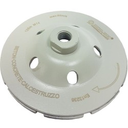 Diamantový brúsny kotúč na betón 125mm, M14, segment MAR-POL Diamantový brúsny kotúč na betón 125mm, M14, segment MAR-POL
