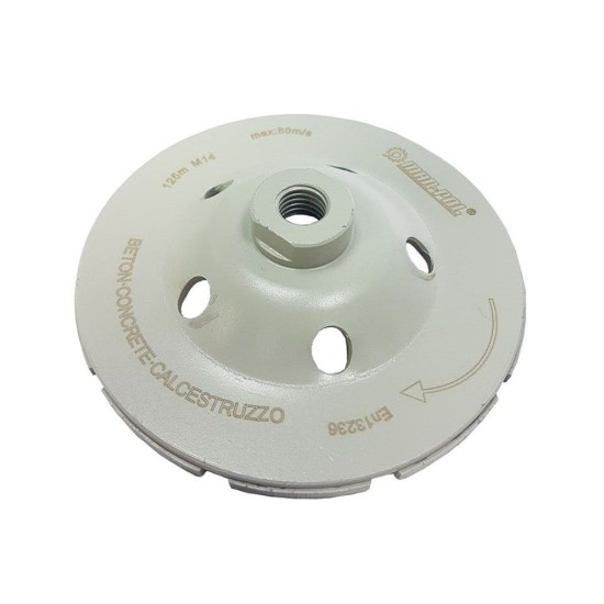 Diamantový brúsny kotúč na betón 125mm, M14, segment MAR-POL