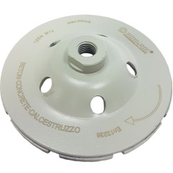 Diamantový brúsny kotúč na betón 125mm, M14, segment MAR-POL Diamantový brúsny kotúč na betón 125mm, M14, segment MAR-POL