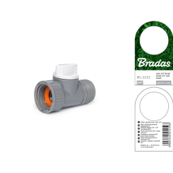Prípojka kohútika WHITE LINE s vonkajším závitom 3/4" a ventilom Prípojka kohútika WHITE LINE s vonkajším závitom 3/4" a ventilom