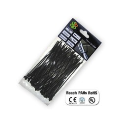 Stahovací pásky na vodiče 100 ks 9,0x1220mm UV BLACK Stahovací pásky na vodiče 100 ks 9,0x1220mm UV BLACK