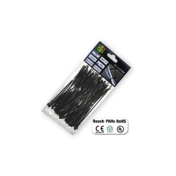 Stahovací pásky na vodiče 100 ks 9,0x1220mm UV BLACK
