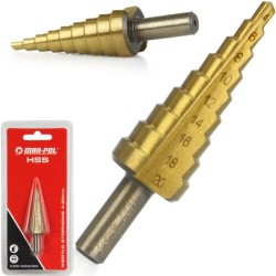 Stupňovitý vrták 4-20mm HSS MAR-POL Stupňovitý vrták 4-20mm HSS MAR-POL
