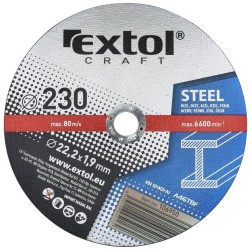 Rezné kotúče na kov, 5ks, 230x1.9x22.2mm, EXTOL CRAFT