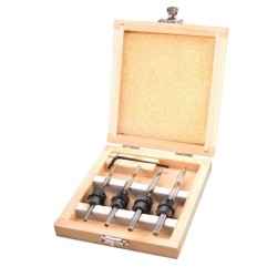 Vŕtačky so zarážkou a zahĺbovacím krúžkom, sada 4ks, Ø 3-4-5-6mm, dĺžka 76-94mm, na drevo, v drevenom obale, EXTOL CRAFT Vŕtačky so zarážkou a zahĺbovacím krúžkom, sada 4ks, Ø 3-4-5-6mm, dĺžka 76-94mm, na drevo, v drevenom obale, EXTOL CRAFT