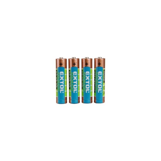 EXTOL ENERGY ULTRA + alkalické batérie, 4ks, 1.5V AAA (LR03), EXTOL ENERGY EXTOL ENERGY ULTRA + alkalické batérie, 4ks, 1.5V AAA (LR03), EXTOL ENERGY