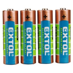 Alkalické batérie EXTOL ENERGY ULTRA +, 4ks, 1.5V AA (LR6), EXTOL ENERGY Alkalické batérie EXTOL ENERGY ULTRA +, 4ks, 1.5V AA (LR6), EXTOL ENERGY