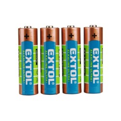 Alkalické batérie EXTOL ENERGY ULTRA +, 4ks, 1.5V AA (LR6), EXTOL ENERGY Alkalické batérie EXTOL ENERGY ULTRA +, 4ks, 1.5V AA (LR6), EXTOL ENERGY