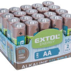 Alkalické batérie EXTOL ENERGY ULTRA +, 20ks, 1.5V AA (LR6), EXTOL ENERGY Alkalické batérie EXTOL ENERGY ULTRA +, 20ks, 1.5V AA (LR6), EXTOL ENERGY