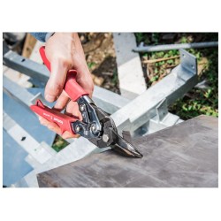 Nožnice na ozubený plech, 255 mm, rovné, CrMo, FORTUM Nožnice na ozubený plech, 255 mm, rovné, CrMo, FORTUM