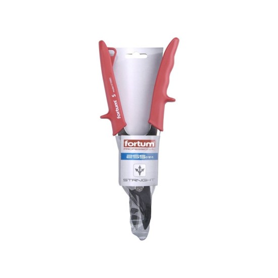 Nožnice na ozubený plech, 255 mm, rovné, CrMo, FORTUM Nožnice na ozubený plech, 255 mm, rovné, CrMo, FORTUM