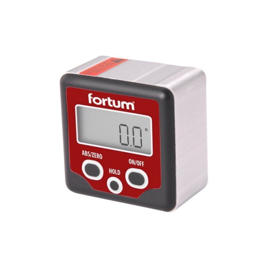Digitálny sklonomer, 0°-360°, s magnetmi, FORTUM Digitálny sklonomer, 0°-360°, s magnetmi, FORTUM