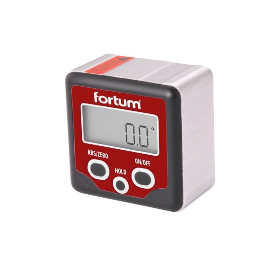 Digitálny sklonomer, 0°-360°, s magnetmi, FORTUM Digitálny sklonomer, 0°-360°, s magnetmi, FORTUM