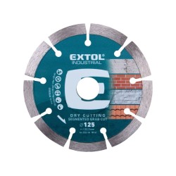 Kotouč diamantový řezný segmentový Grab Cut, 125x22,2mm, suché řezání, EXTOL INDUSTRIAL