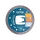 Diamantový rezací kotúč turbo Thin Cut, 125x22,2mm, rezanie za sucha a za mokra, EXTOL INDUSTRIAL