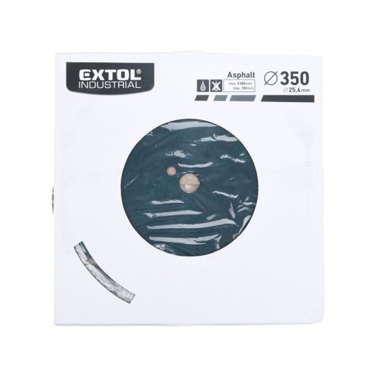 Diamantový rezací segmentový kotúč pre ACHALT, 350x25,4mm, rezanie za sucha a za mokra, EXTOL INDUSTRIAL