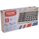 Hadie vŕtačky do dreva, sada 6ks, Ø 6-8-10-12-16-20x260mm, šesťhranná stopka, v drevenom kufríku, EXTOL PREMIUM