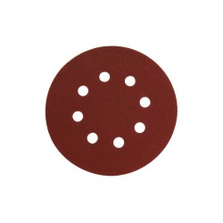 Brúsenie papiera vysekávané, suchý zips, balenie. 10ks, 125mm, P180, 8 otvorov, EXTOL PREMIUM Brúsenie papiera vysekávané, suchý zips, balenie. 10ks, 125mm, P180, 8 otvorov, EXTOL PREMIUM