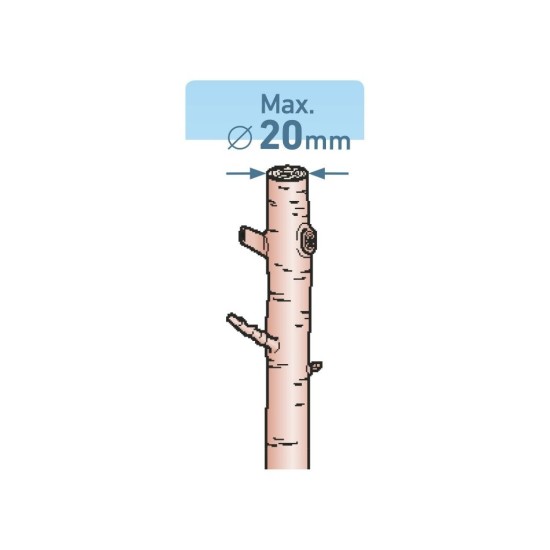Záhradnícke nožnice, 190 mm, nylonová rukoväť, na strihanie konárov do priemeru 20 mm, EXTOL PREMIUM
