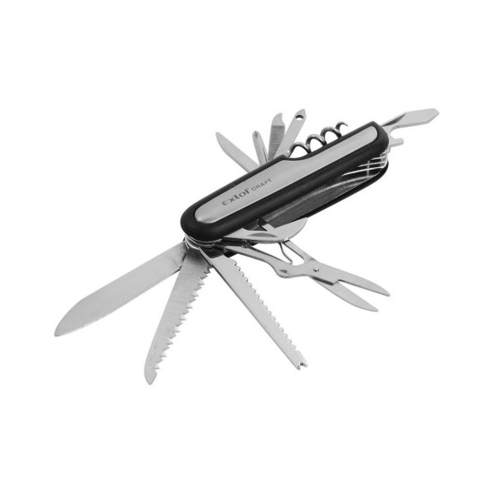 Skladací vreckový nôž 11-dielny, nehrdzavejúca oceľ, 90mm, dĺžka uzavretého noža 90mm, multifunkčný nôž s 11 čepeľami pre rôzne Skladací vreckový nôž 11-dielny, nehrdzavejúca oceľ, 90mm, dĺžka uzavretého noža 90mm, multifunkčný nôž s 11 čepeľami pre rôzne