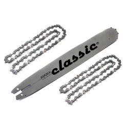 Vodící lišta na řetězové pily a 2 řetězy 40 cm 16" 0,325" CATA