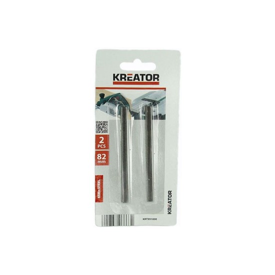 KRT991000 2ks náhradných nožov pre 82 mm hoblíky KREATOR KRT991000 2ks náhradných nožov pre 82 mm hoblíky KREATOR